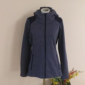 Athleta Stronger Hooded Zip Front Jacket.